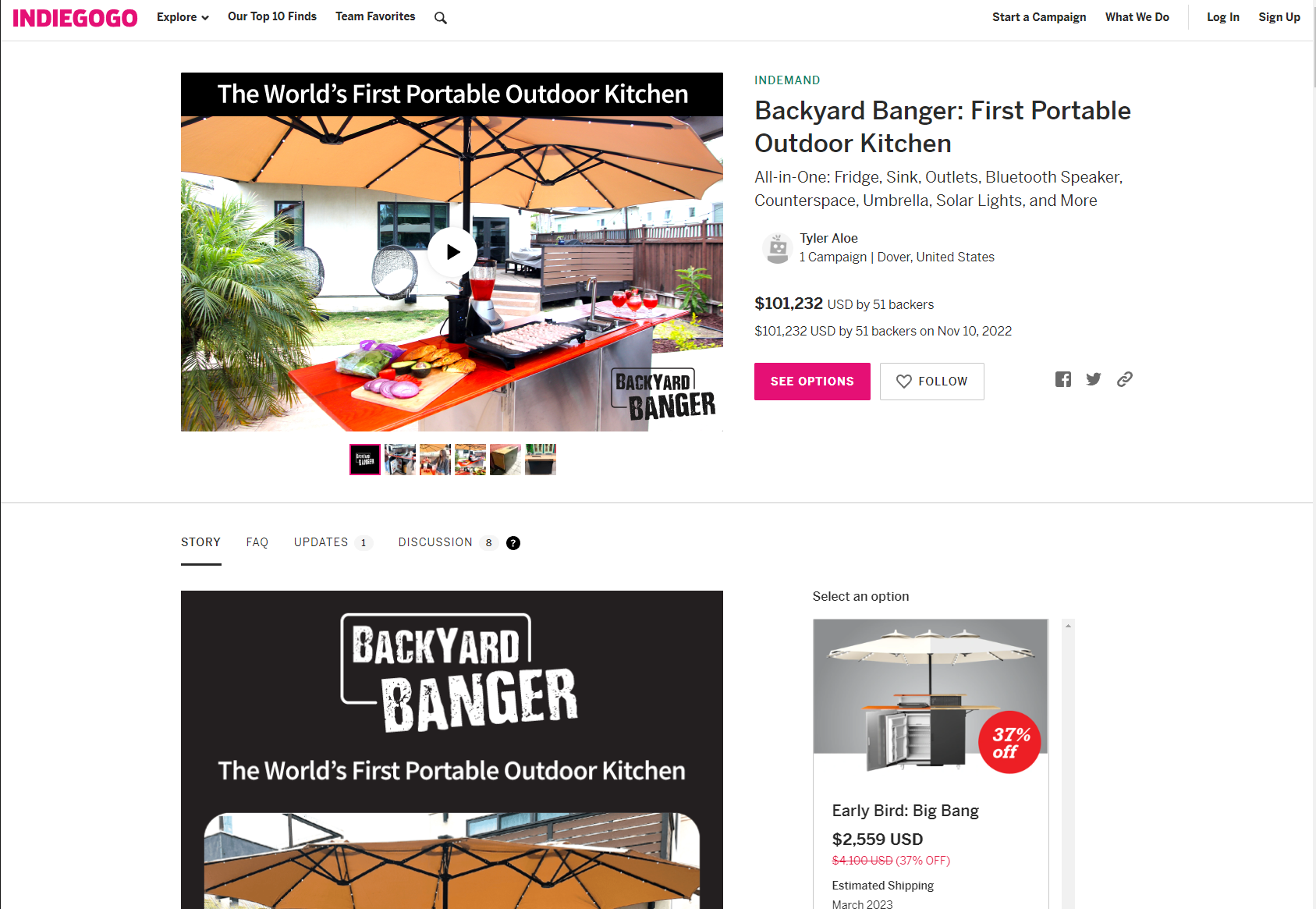 Backyard Banger Crowdfunding Campaign | Crimson Digital